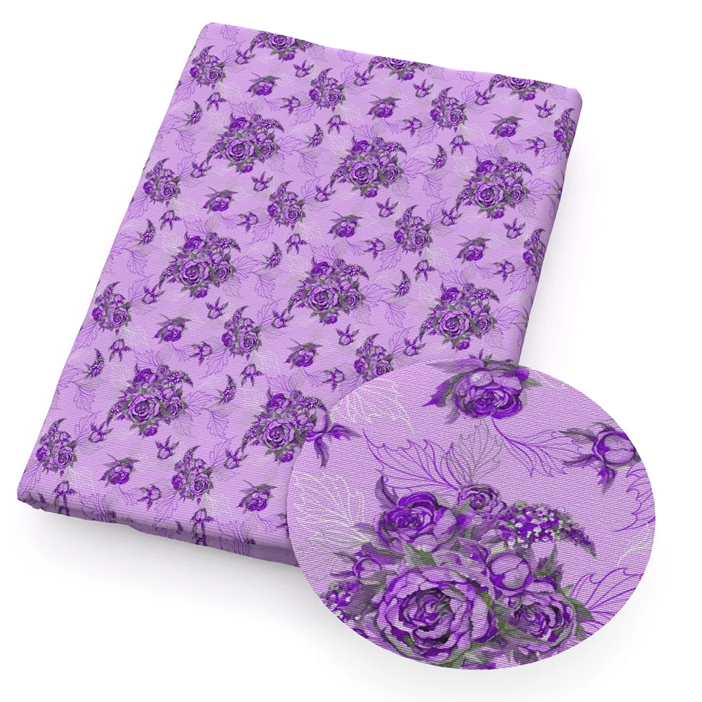 Цветочный принт полиэстер хлопчатобумажная ткань детский домашний текстиль