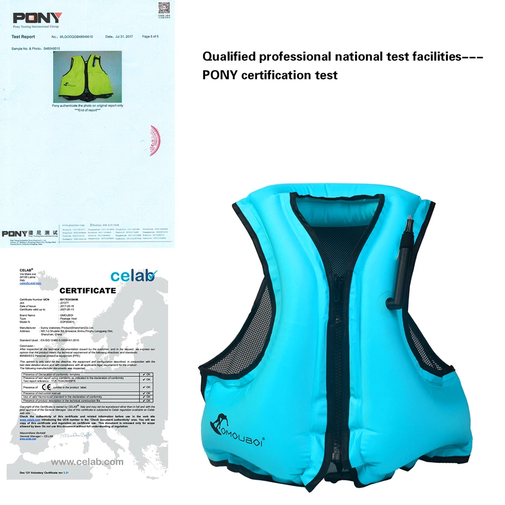 Взрослый спасательный жилет Плавание для подводного плавания плавающее
