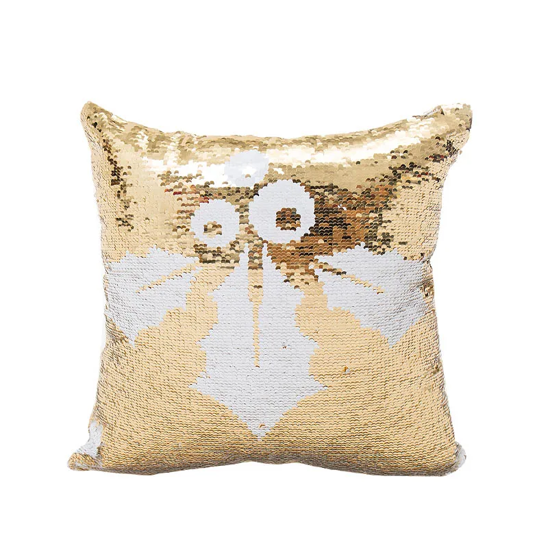 cushion cover1 Блестящий Золотой Рождественский подарок чехлы для диванных подушек без внутренних Декоративные Чехлы для подушек Чехлы для диванных подушек на Рождество dec X32 - Цвет: cushion cover1