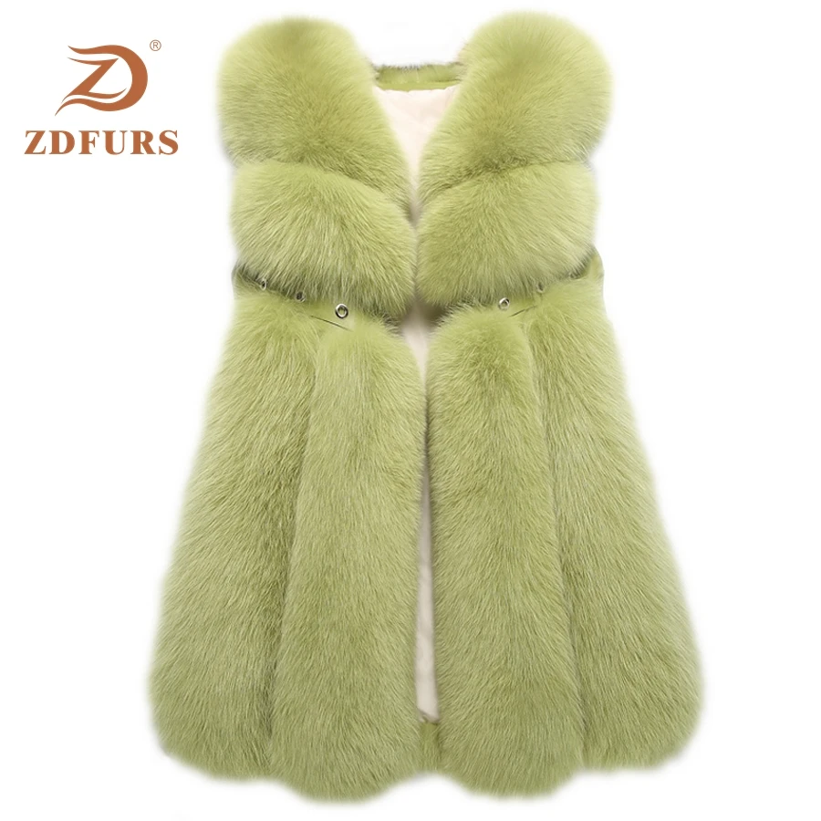 ZDFURS * Новое поступление Бесплатная Доставка женская зимняя шуба из натурального