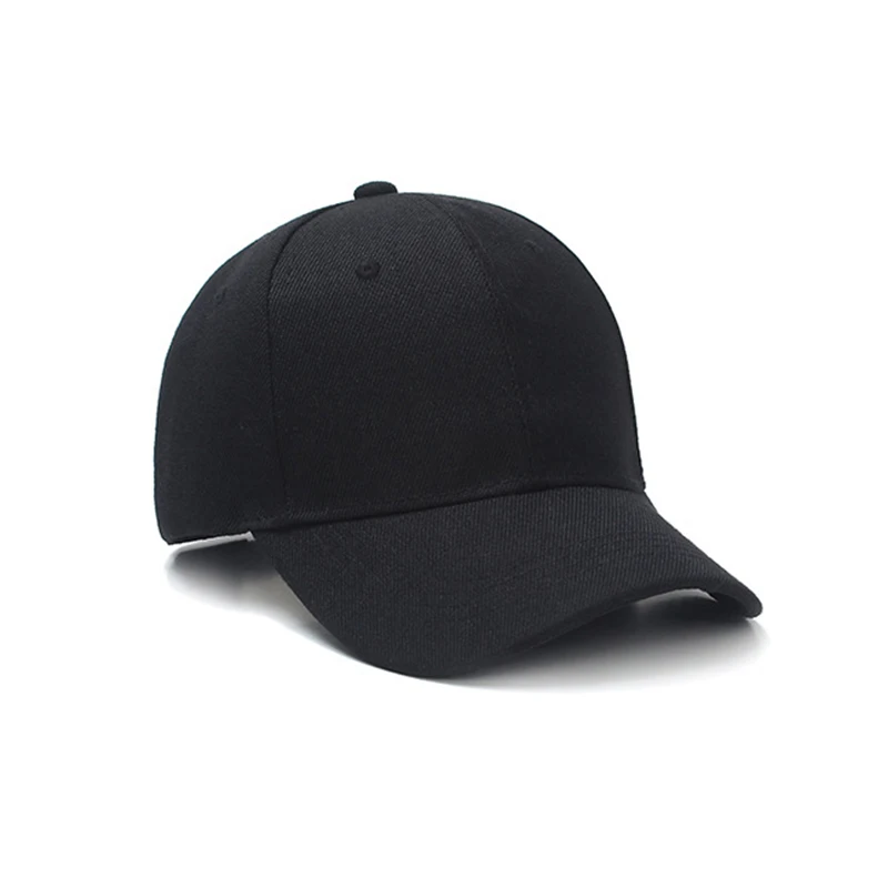 

New Solid Color Women Baseball Cap Summer Adjustable Unisex Baseball Caps Women Men Sun Hats Black White Hip-hop Hat