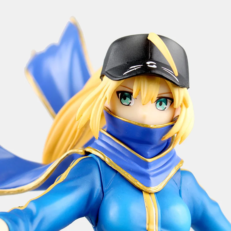 

22cm blue Fate Stay Night Action Figure New Collection Model New anime brinquedos for christmas gift free shipping