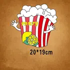 Термонаклейки с рисунком попкорна, 20 х19 см