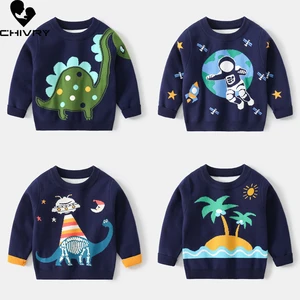 New 2021 Kids Children Pullover Sweater Autumn Winter Boys Cute Cartoon O-neck Knitted Jumper Sweaters Fashion Tops Clothing