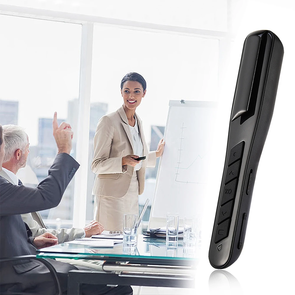 PPT Flip Pen Wireless Presenter Clicker Multifunction Electronic Projection Laser Remote Control PR-28 Black | Компьютеры и офис