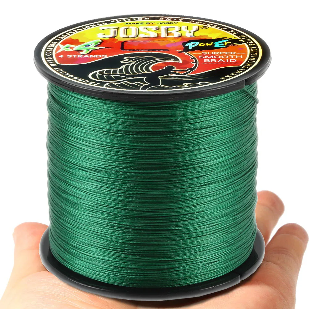 JOSBY 8 Strands Braided PE Super Powerful Fishing Line 300M 500M 22-100LB Multifilament Smooth Wire For Lure