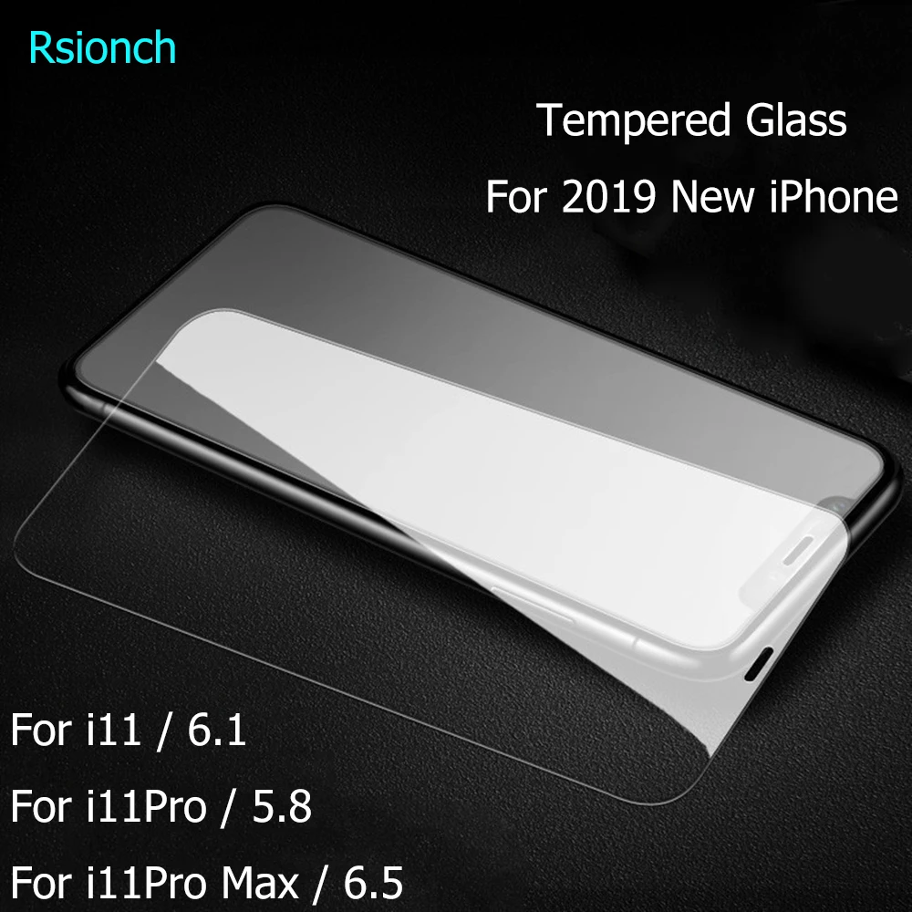 Закаленное стекло Rsionch для iPhone 11 Pro Max i11 XS Max XR 9H защита для экрана Защитное стекло для iPhone 11 Pro 8 7 6s Plus 5s
