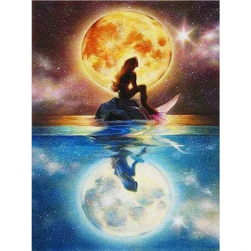 

Diamond Painting Mermaid Theme, 5D Hand Embroidery, Square / Round Diamond Painting, New Series