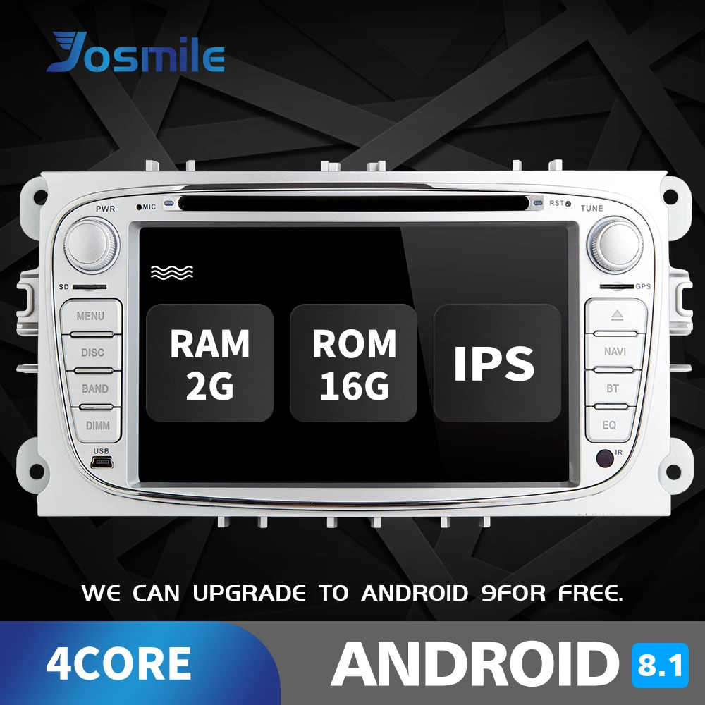 2 din Android 8,1 автомобильный dvd-плеер для Ford Focus 2 Mondeo 4 C-Max S-Max Galaxy KugaTransit подключение мультимедийного радио GPSNavigation