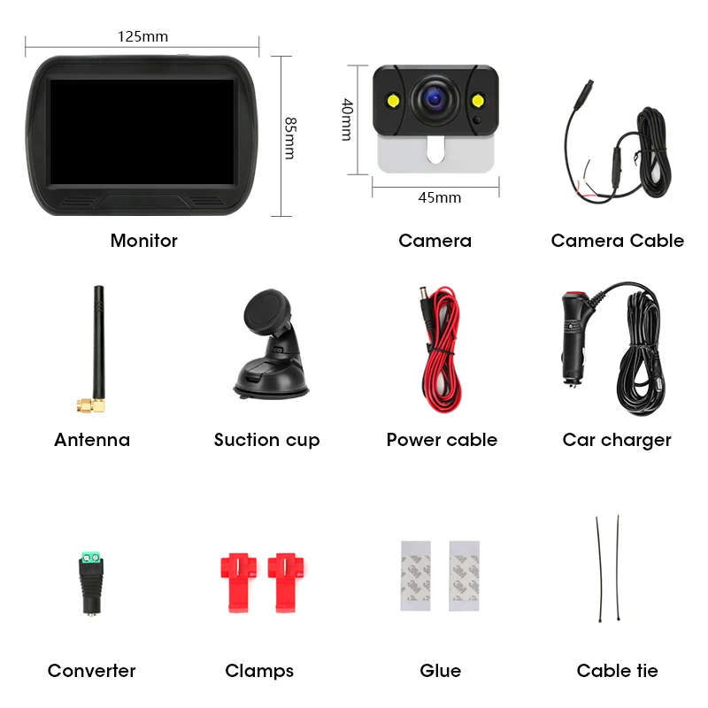 Vtopek монитор для резервной камеры автомобильная парковочная камера