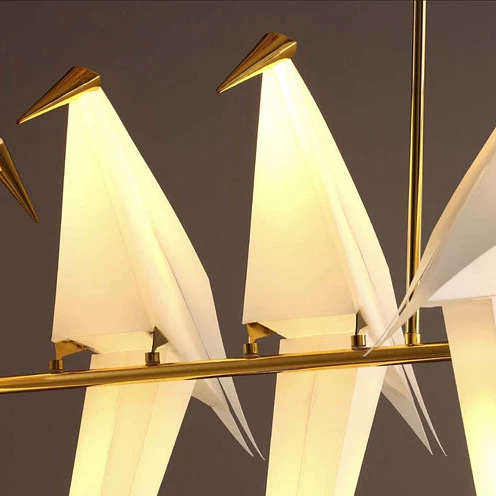 Светодиодная акриловая лампа в стиле арт деко дизайнерская люстра Lamparas De Techo для