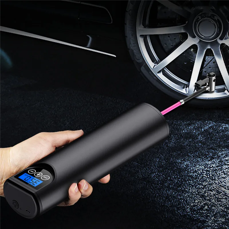 Портативный автомобильный надувной электрический мини насос 2000 мАч psi воздушный