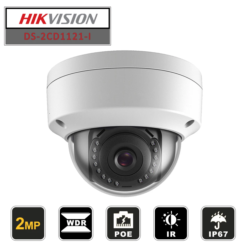 Hikvision Оригинальная английская CCTV камера DS 2CD1121 I заменяет 2CD2125F IS 2 МП мини