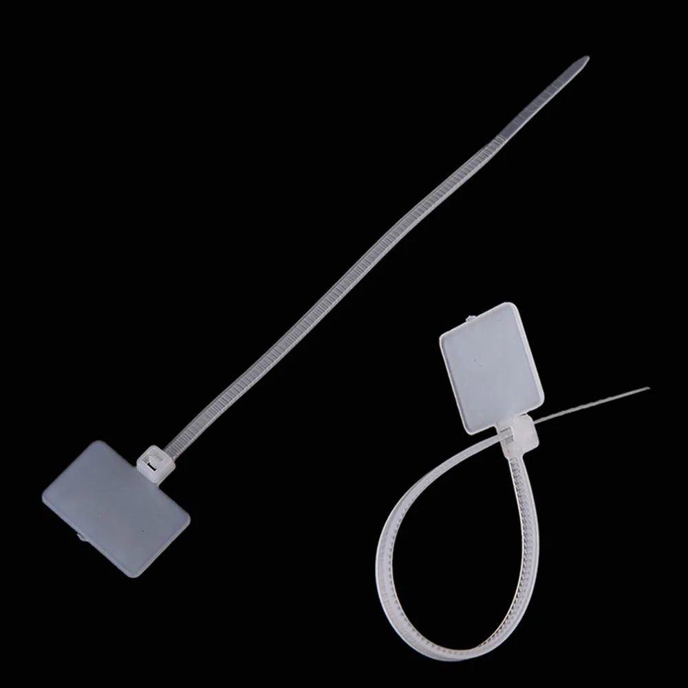 100 шт. многофункциональные нейлоновые бирки для галстуков самоблокирующиеся