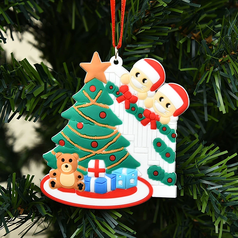 

Семейный Рождественский кулон, украшение, домашний декор, подарок «сделай сам», персонализированное украшение для рождественской елки, дет...
