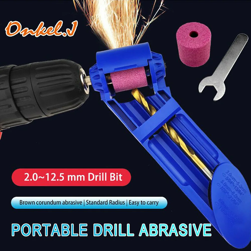 

Wear-resistant Drill Bit Sharpener Portable Corundum Grinding Wheel Polishing