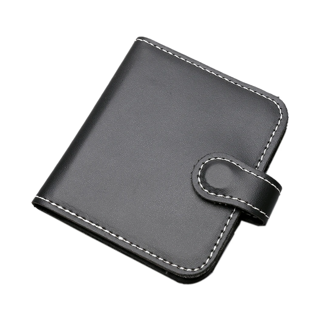 

Portable PU Leather Guitar Picks Bag Holder Case for 12/24 Holder Black