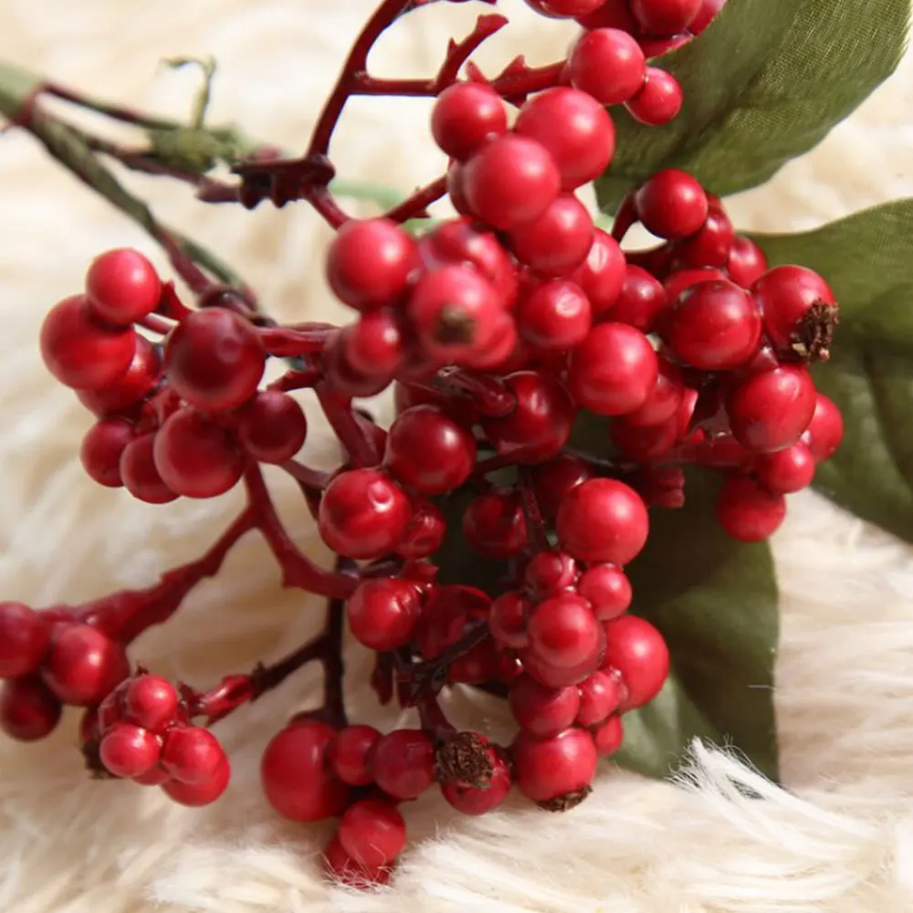 

Artificial Berry Plant Flower Bud Plants Silk Flower Decorative Wedding Home Party Decoration