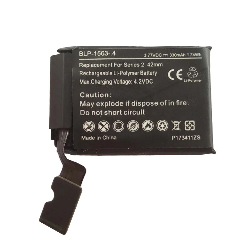 

ZHUJI 330mAh Battery for iWatch Series 2 42mm Smart Watch