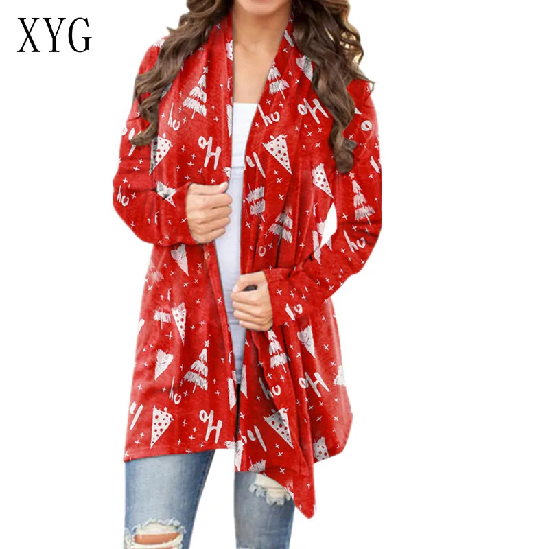 

Long Cardigan Streetwear Hoodies Dark Jacket Coat Harajuku Jackets for Women 2021 Vintage Clothing Christmas Mid Red Coat Top