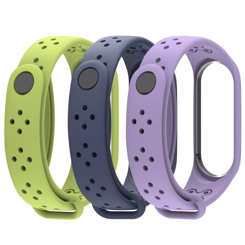 Дышащий для Xiaomi Mi Band 4 ремешок Смарт аксессуары Замена водонепроницаемый
