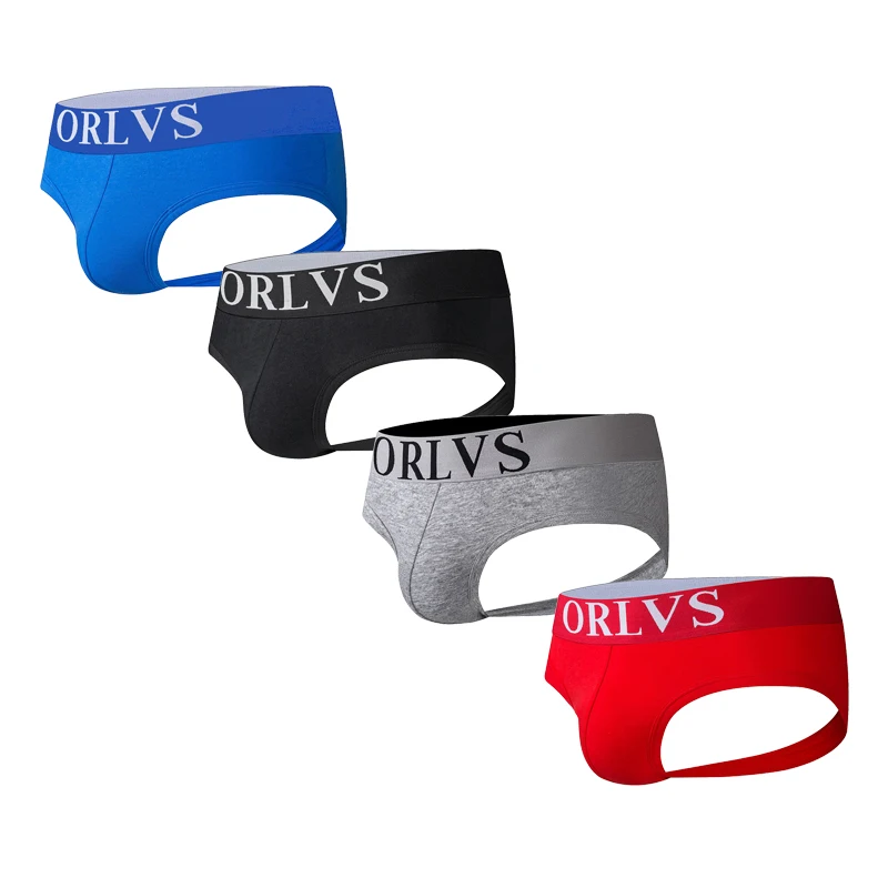 Мужское нижнее белье ORLVS мягкие трусы из мягкого материала с широким ремнем