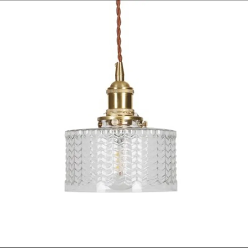 

Modern Hand Blown Glass Pendant Lights Led Brass Lamp Holder Hanging Lamp for Bedroom Kitchen Restaurant Luminaire Suspension