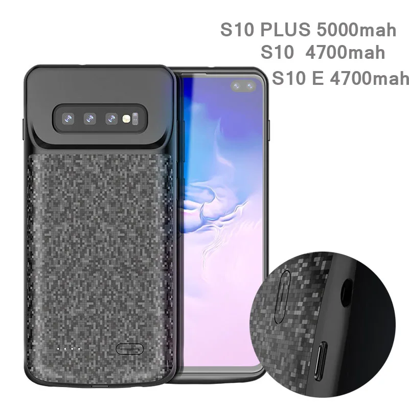 4700 мАч/5000 мАч тонкая Ультра тонкая батарея чехол для samsung Galaxy S10 S10e S10 plus S10+ зарядное устройство для аккумулятора чехол для Powerbank