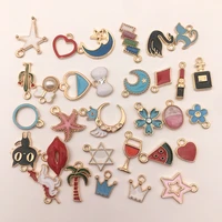 30pcslot alloy creative star moon series pendants buttons ornaments jewelry earrings choker brooch hair diy jewelry accessories
