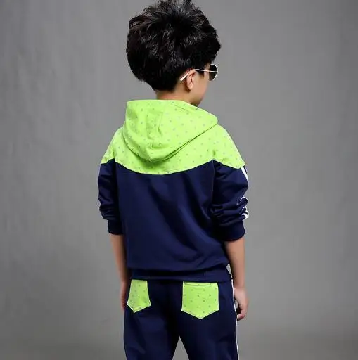 Boys Tracksuit Clothes set Kids Spring/Autumn Hooded Sport Suit Children School Boy Clothing Sets 4 6 8 10 12 14 Years | Детская одежда