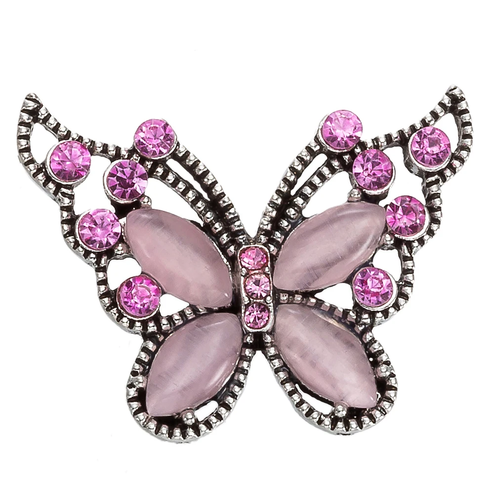 Новые металлические кнопки-бабочки ювелирные изделия 18 мм кнопки-застежки