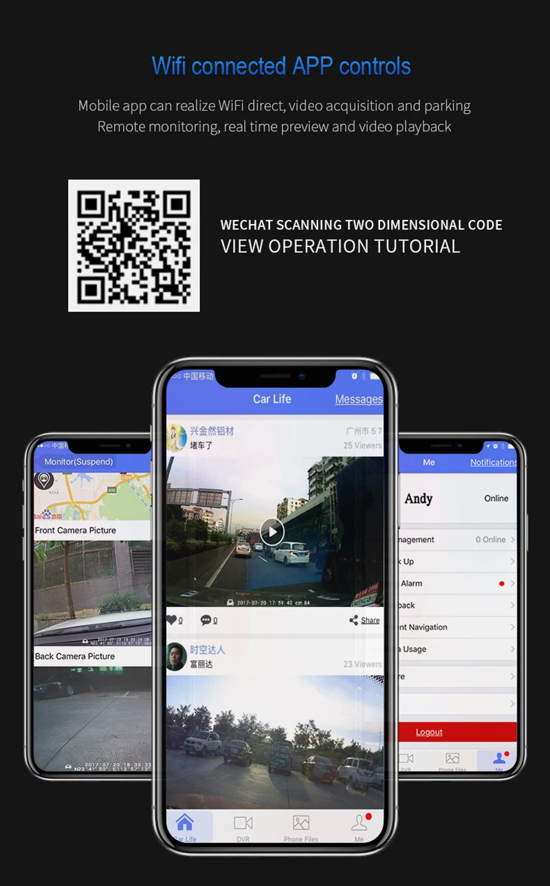 JUEFAN HD скрытая сеть 4G грузовик Мини Передняя и задняя двойная запись вождения рекордер удаленный мониторинг Wi-Fi