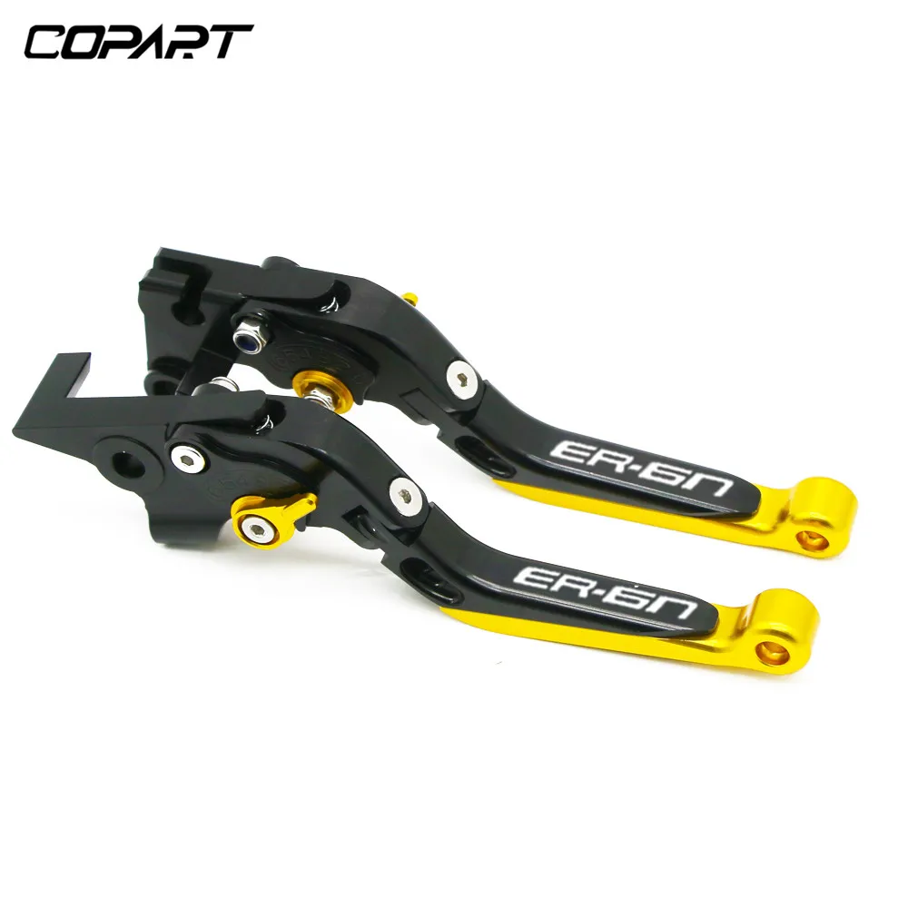 BKGLBKGL Для Kawasaki ER6N ER-6N 2009 2010 2011 2012 2013- ER 6N Аксессуары для мотоциклов регулируемые складные сцепные рычаги - Цвет: BKGLBKGL