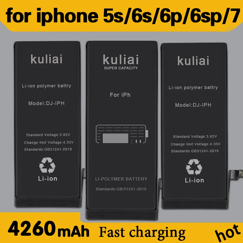 4260mAh полимерная Замена батарей для Apple iPhone 5S 6 S 6plus 6s p 7 батарея подарочные