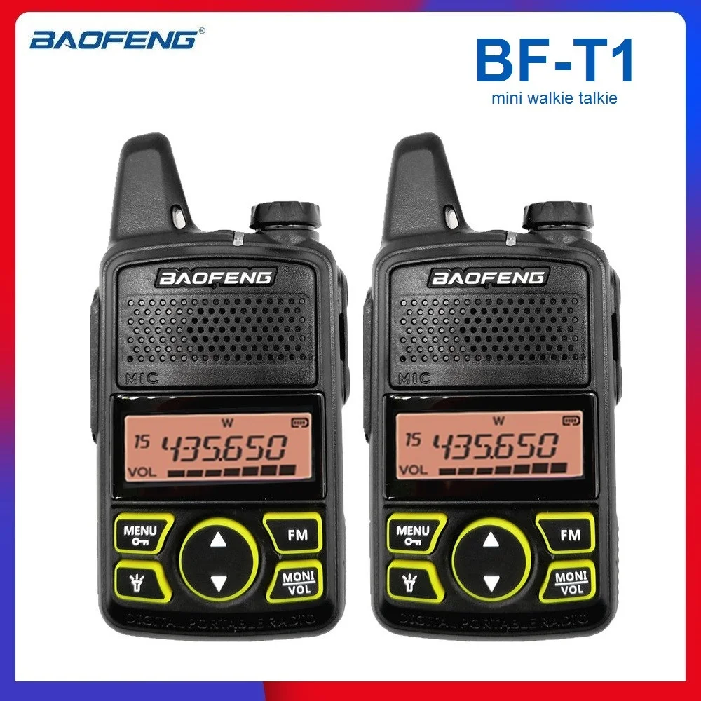 2 шт. BAOFENG BF-T1 мини рация UHF двухстороннее радио детский игрушечный