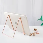 Подставка-держатель для планшетов, универсальная настольная подставка для Android, Ipad, дома, офиса, магазинов и планшетов, книжная полка, розовое золото
