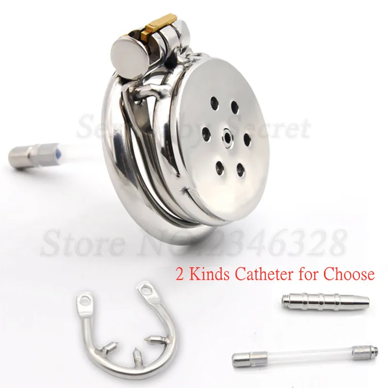 Супер короткое мужское устройство верности из нержавеющей стали с кольцевым