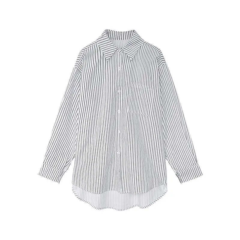 

Spring And Autumn Shirt Blouse Women Clothes Office Ladies Tops Shirt Large Size 4XL Loose Black Long Sleeve Women Shirt Q2505