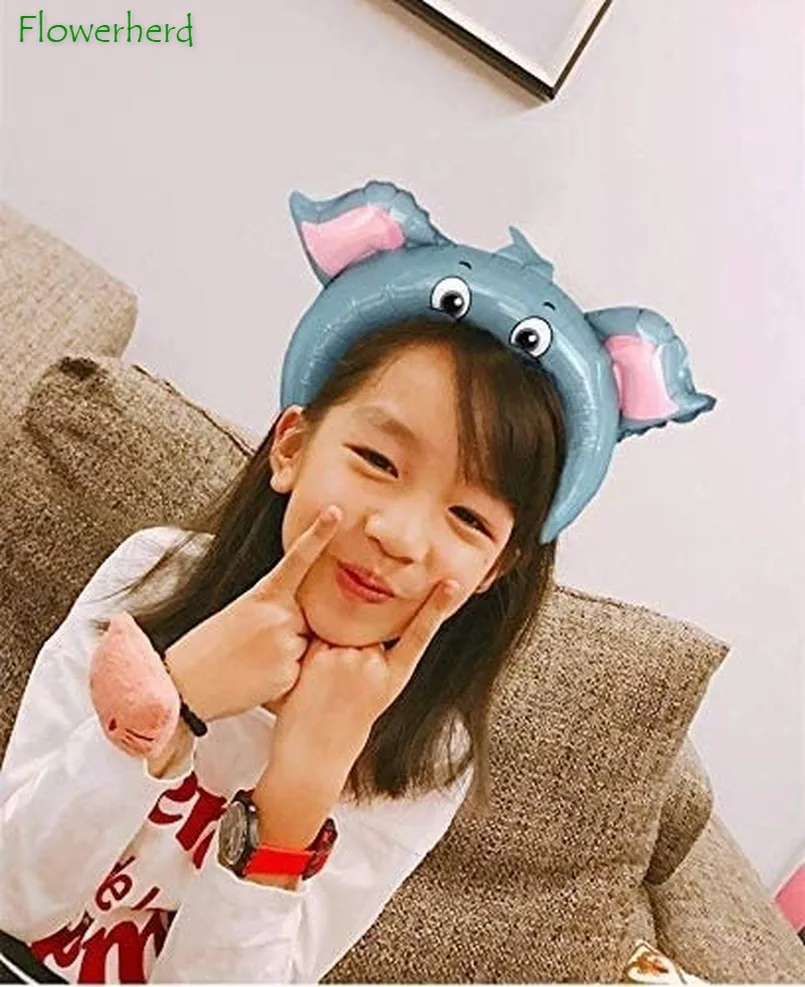 24 упаковки надувных повязка на голову в виде животного зоопарк/сафари воздушный