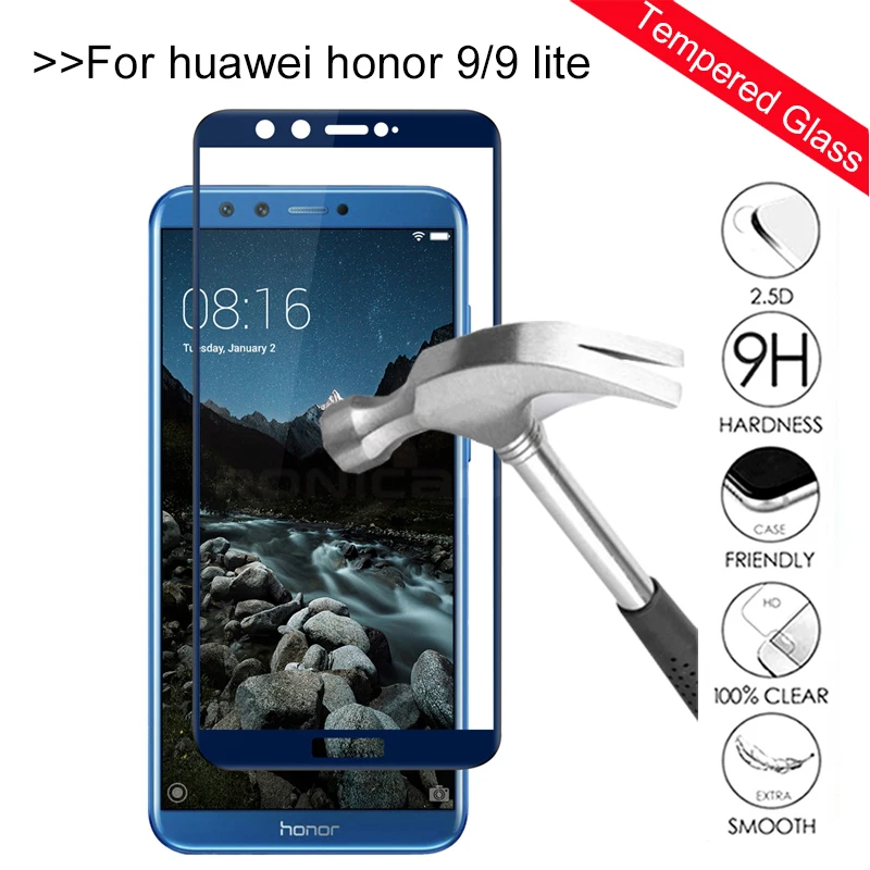 Защитный экран на Huawei Honor протектор экрана из закаленного стекла для 9 lite