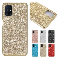 glitter phone case for samsung galaxy a11 m51 m11 a31 note 20 ultra a21s cute shiny bling glitter crystal sequins tpu back cover