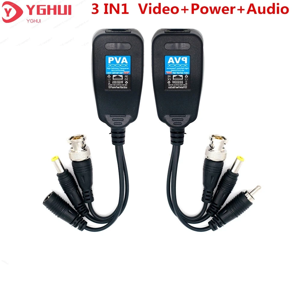 

5 Pairs Video Transmiter Video Balun HDCVI AHD/HDTVI Camera BNC Connector TO RI45 Transceivers Adapter