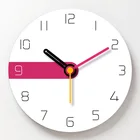 Простые настенные часы современный дизайн Декор для гостиной настенные часы домашний декор одинарные иглы кварцевые часы