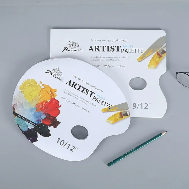 

2021 New Product Color Paper Special for Art Students Tearable Double-sided Disposable Gouache Acrylic Oil Painting CN(Origin)