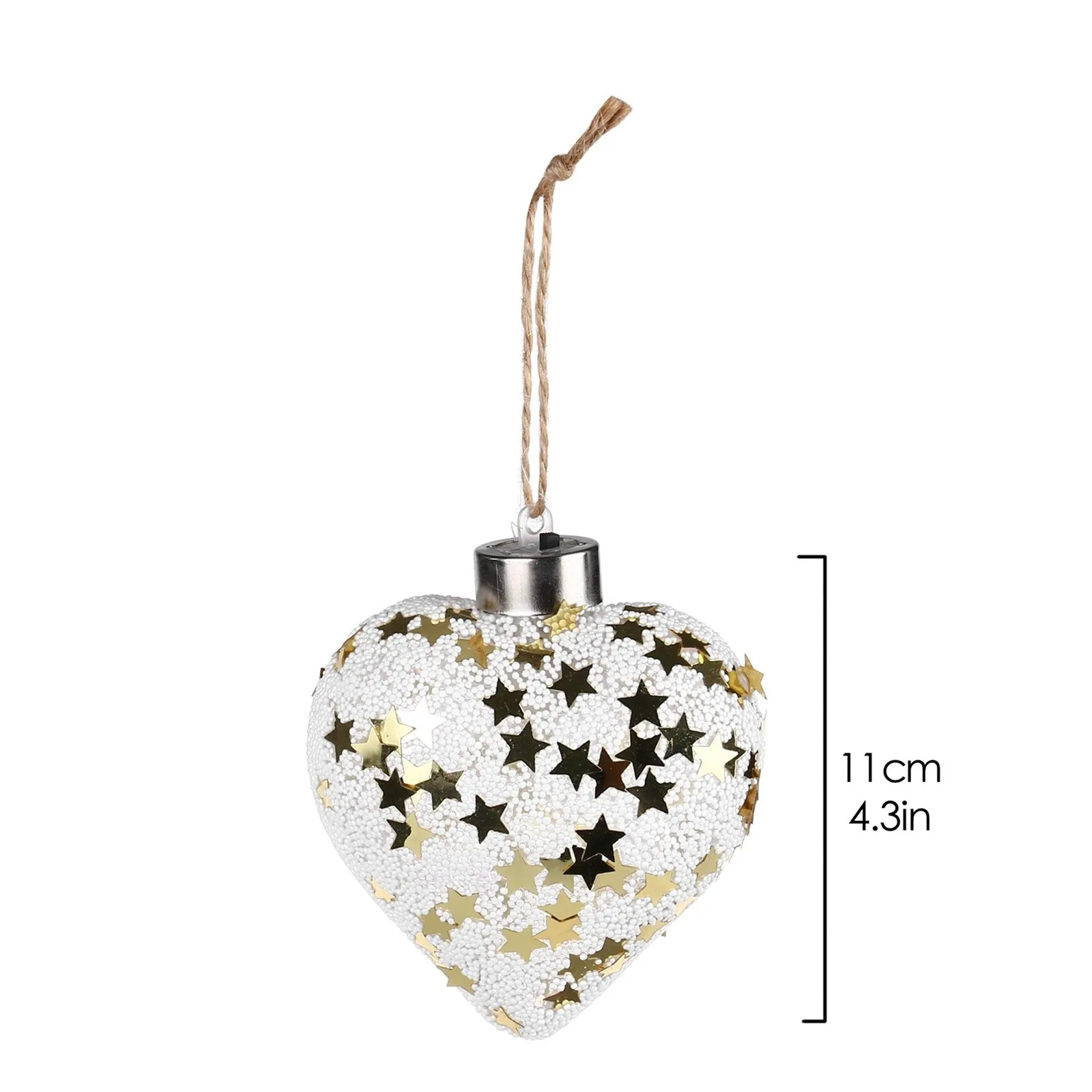 Светодиодный прозрачный светильник в форме сердца рождественская елка