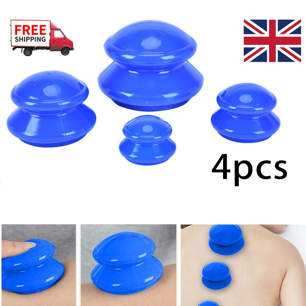 

4PCS Silicone Cupping Chinese Acupuncture Device Massage Physiotherapy Tools Health Massage Vacuum Cupping Cups Set
