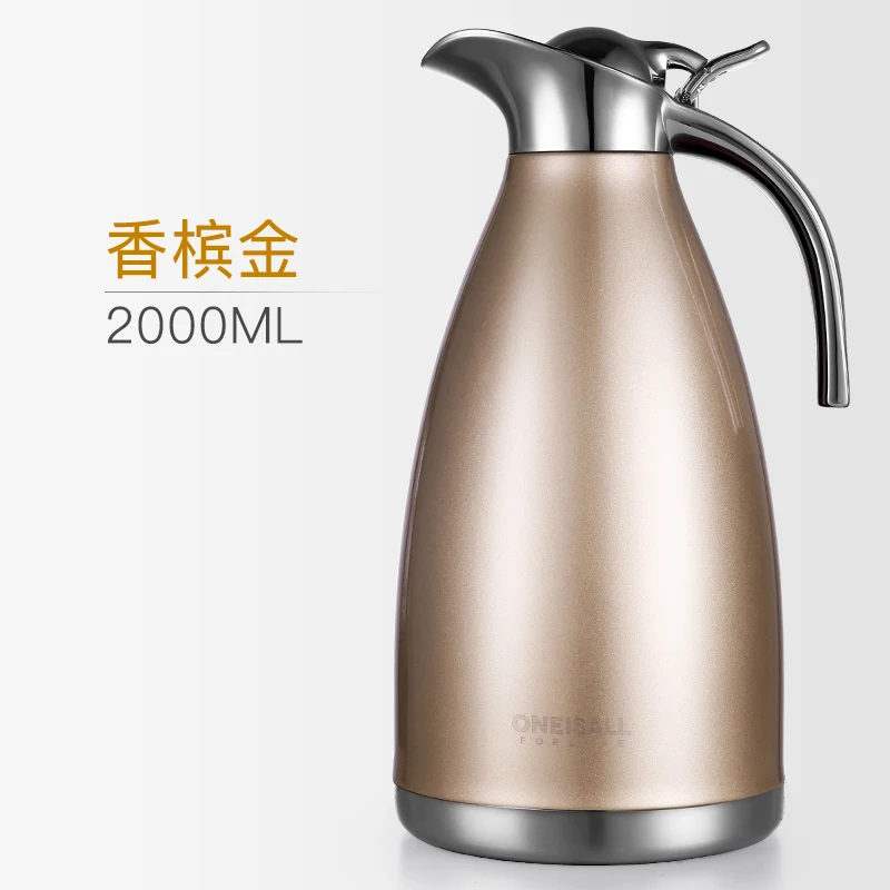 

2000ML Large Capacity Insulated Water Pot Thicken Insulated Flasks Kettle Vacuum Tea Coffee Thermos Pot Hot Water Bottle DA60BWH