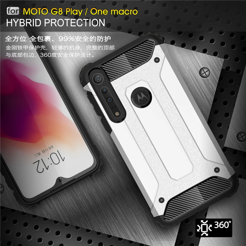 

Чехол для Motorola Moto G8 Play, сверхпрочный армированный резиновый чехол для телефона Motorola Moto G8 Play, чехол для Moto G8 Play 6,2 "Youthsay