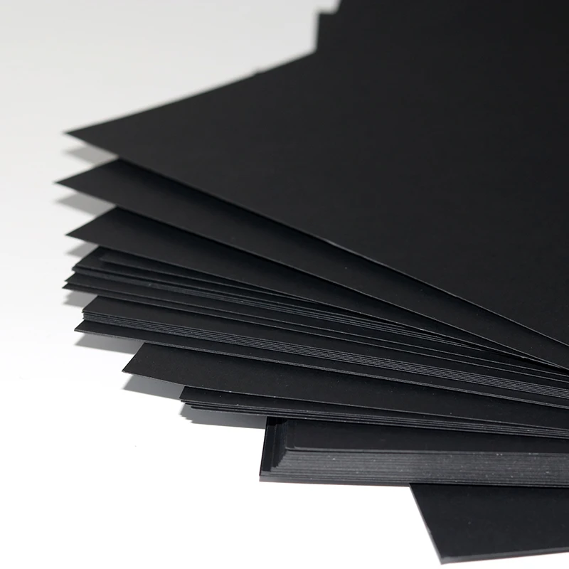 Пустая черная бумага для граффити DIY ручная работа A4 80 г 180 220 Крафтовая картон