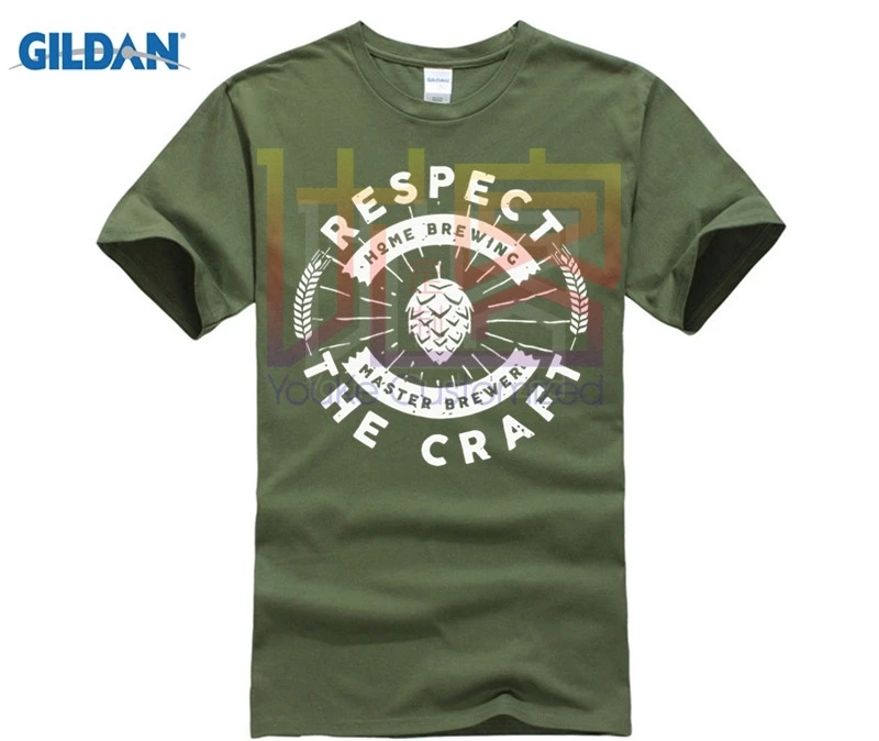 Футболка унисекс с надписью IPA Brew Home Gifts Respect Homebrew Craft Beer| |